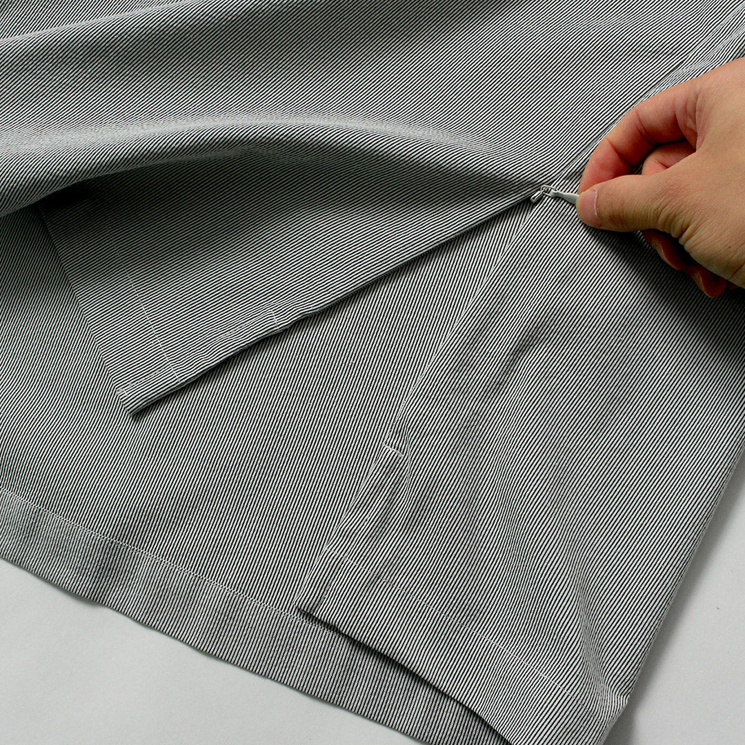 BASISBROEK / Putten Seersucker Side-Zip Short Sleeve Shirt