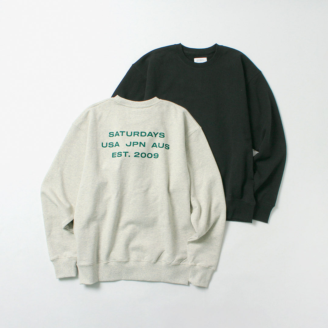 SATURDAYS NYC / Bowery International Crew Sweatshirt