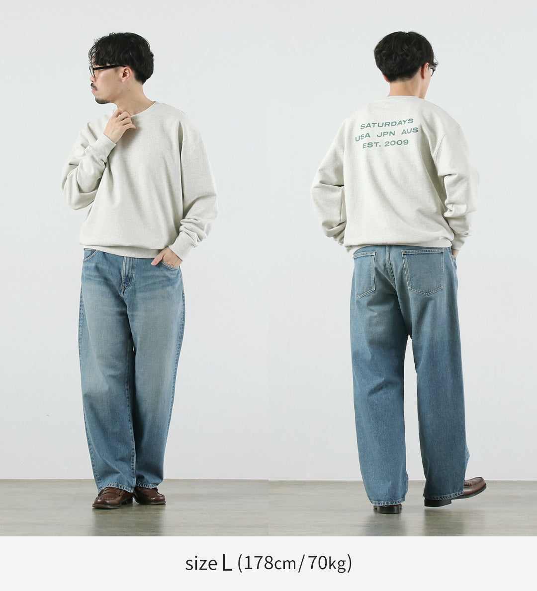 SATURDAYS NYC / Bowery International Crew Sweatshirt