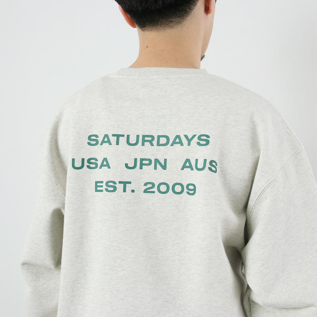SATURDAYS NYC / Bowery International Crew Sweatshirt