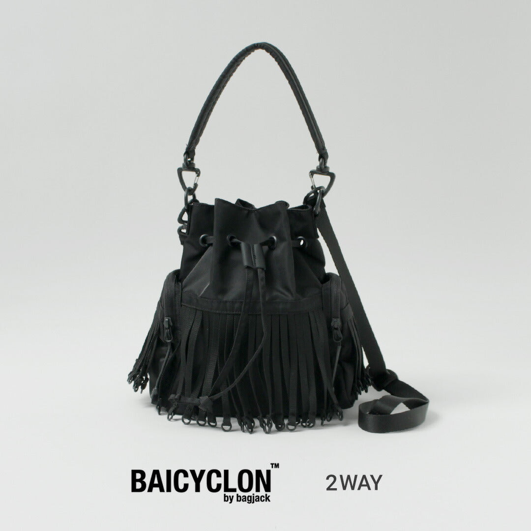 BAICYCLON BY BAGJACK / BCL-126 Tape Fringe Draw String Bag