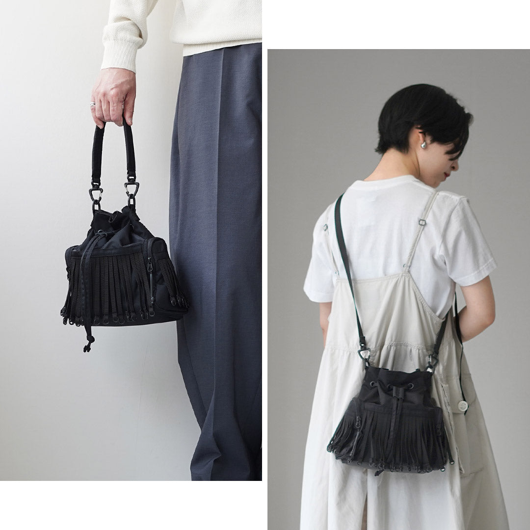 BAICYCLON BY BAGJACK / BCL-126 Tape Fringe Draw String Bag