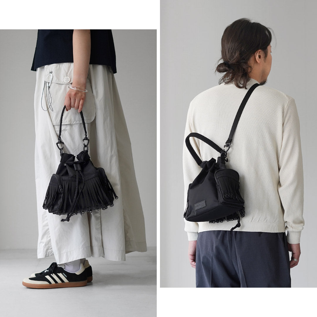 BAICYCLON BY BAGJACK / BCL-126 Tape Fringe Draw String Bag