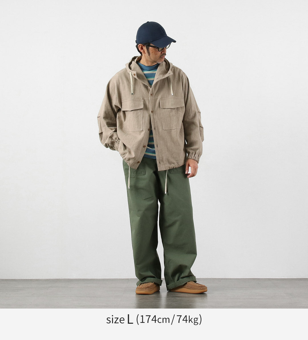 KEMA DESIGNS / Cotton Linen Uneven Beach Parka