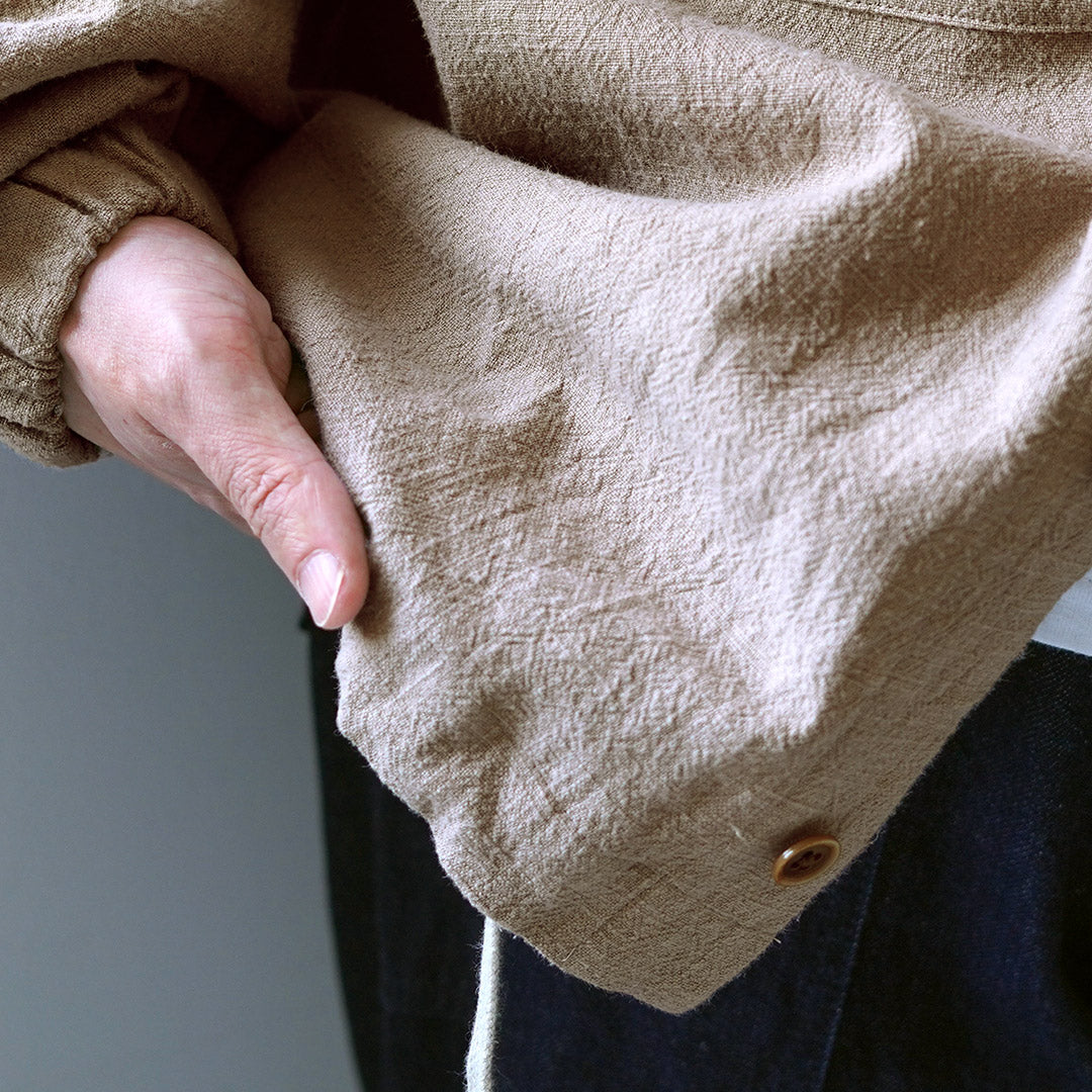 KEMA DESIGNS / Cotton Linen Uneven Beach Parka