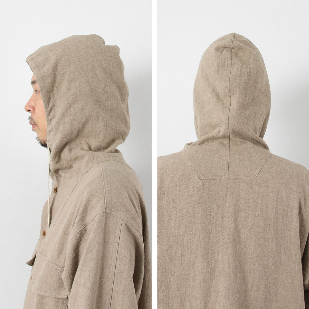 KEMA DESIGNS / Cotton Linen Uneven Beach Parka
