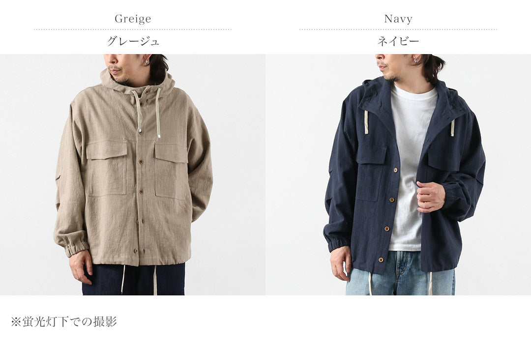 KEMA DESIGNS / Cotton Linen Uneven Beach Parka