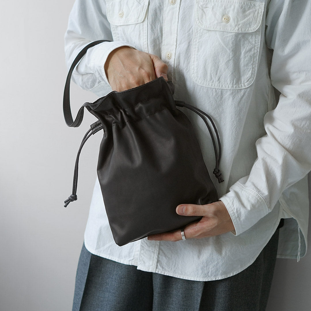 MR.OLIVE / IMPERMA-LEATHER 드로스트링 백