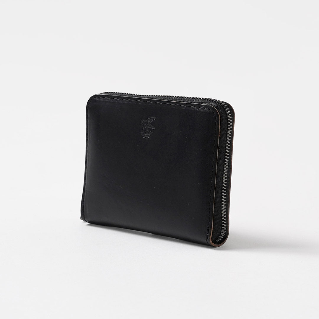 MR.OLIVE / Cartera compacta con cremallera Horween Chromexcel Leather