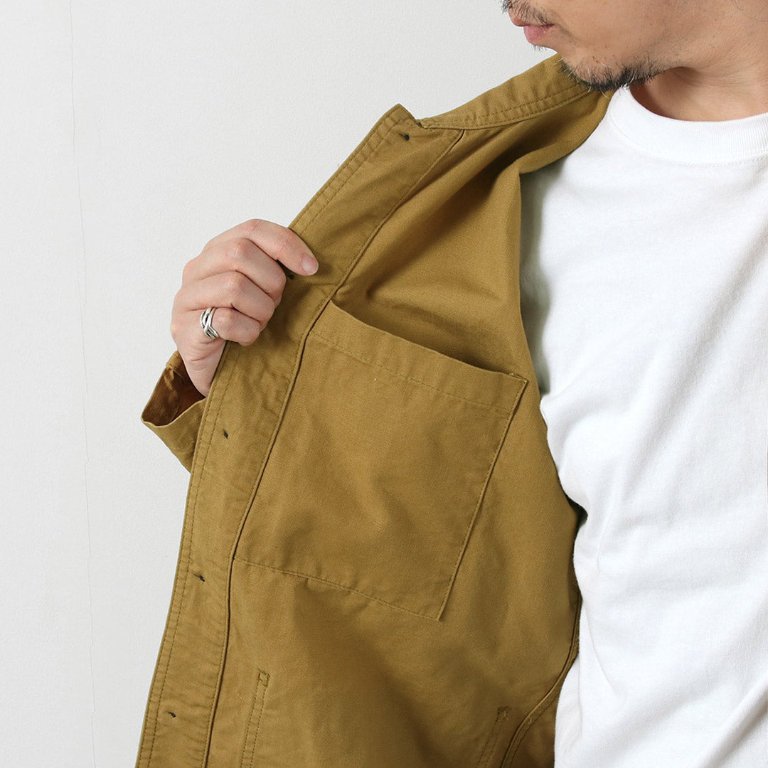 Blue refabric / Duck French Coverall Jacket