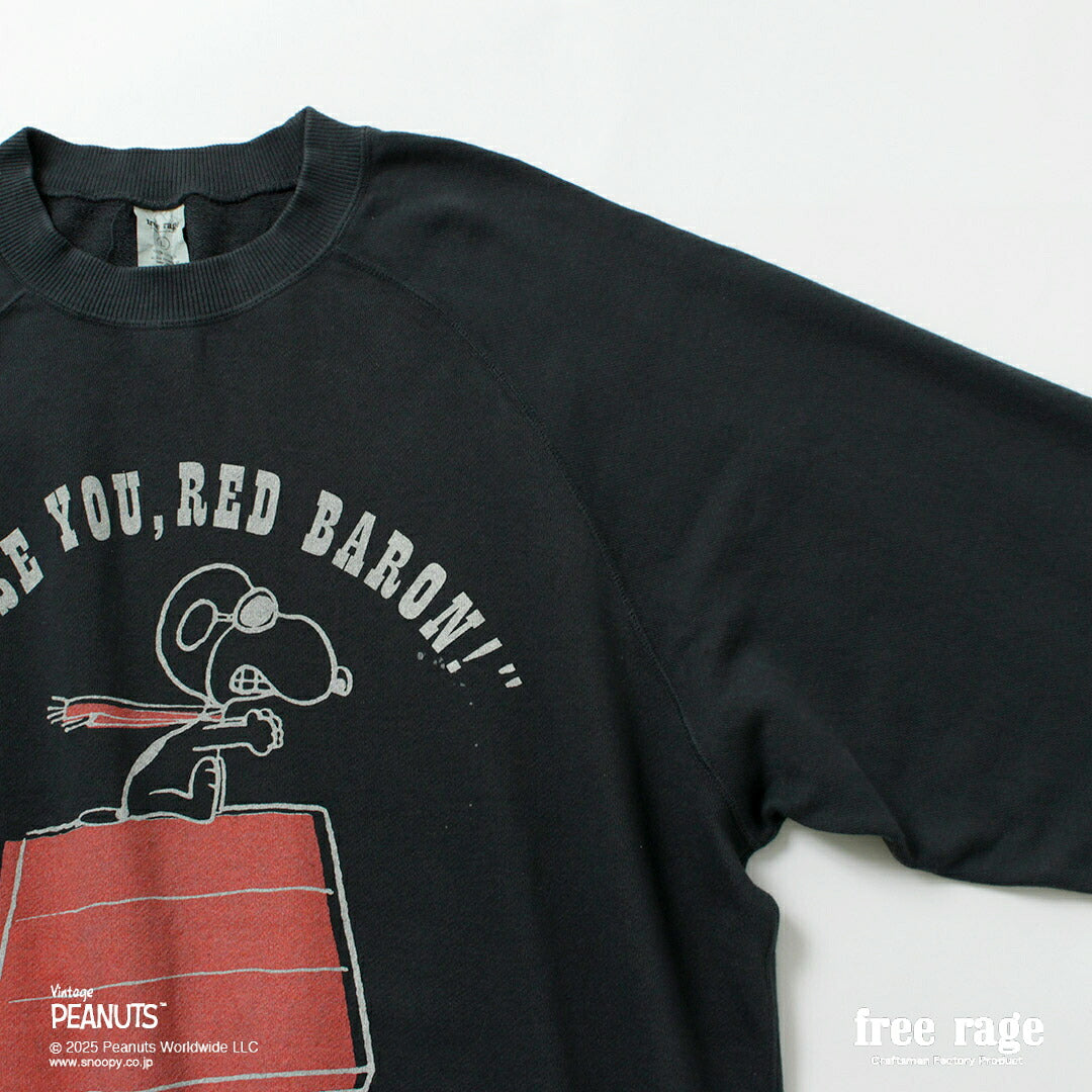 FREE RAGE / PEANUTS×free rage Sudadera raglán con estampado Red Baron