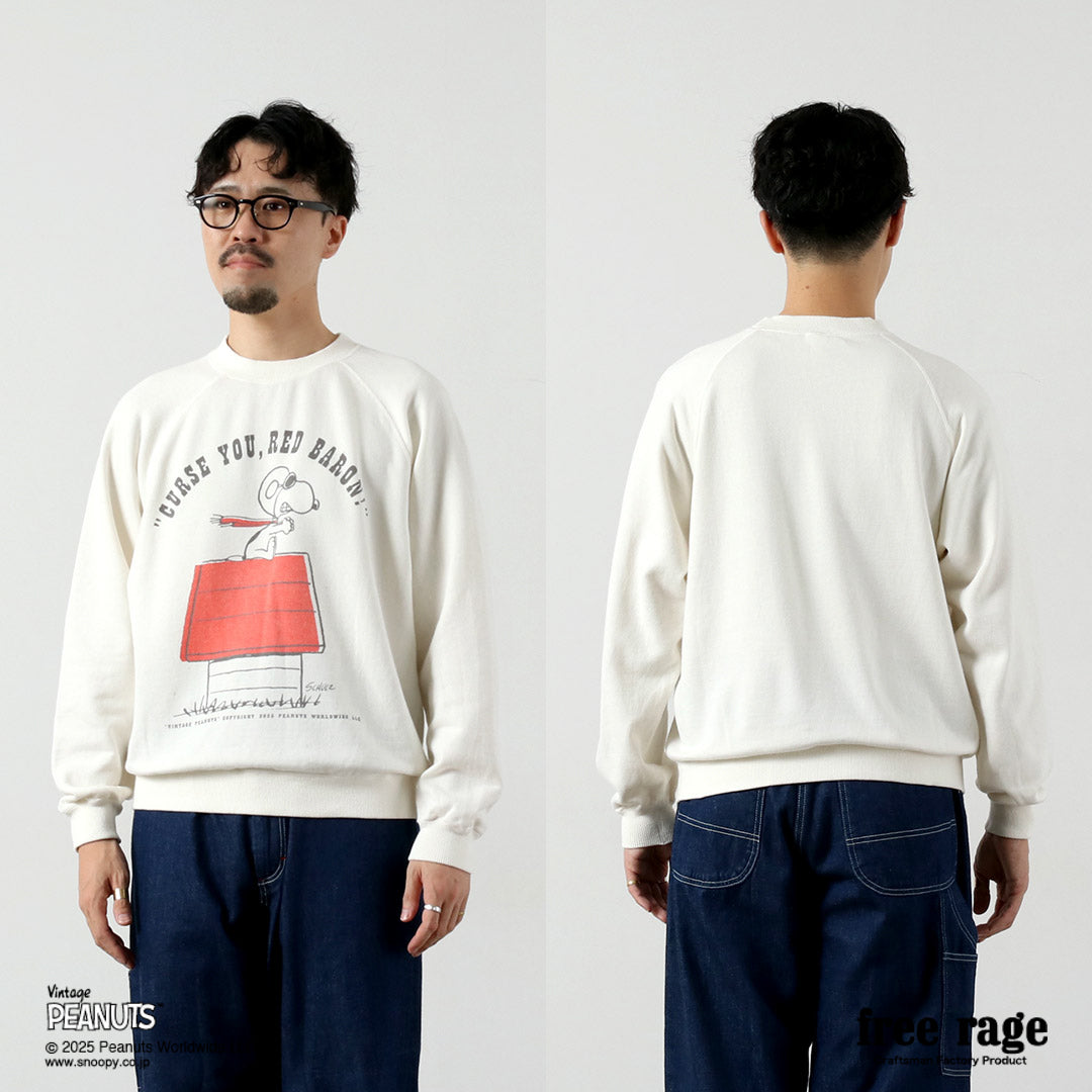 FREE RAGE / PEANUTS×free rage Sudadera raglán con estampado Red Baron