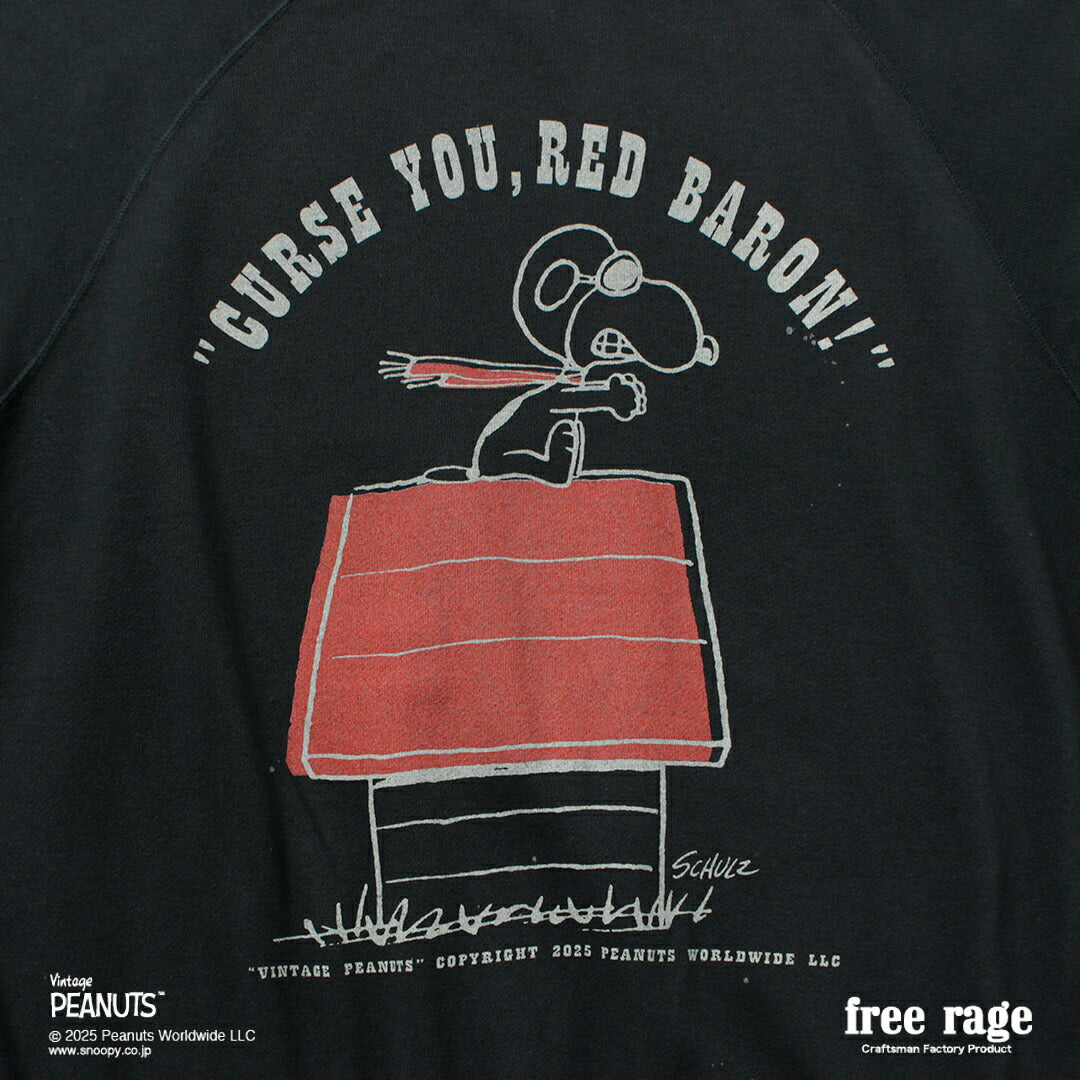 FREE RAGE / PEANUTS×free rage Sudadera raglán con estampado Red Baron