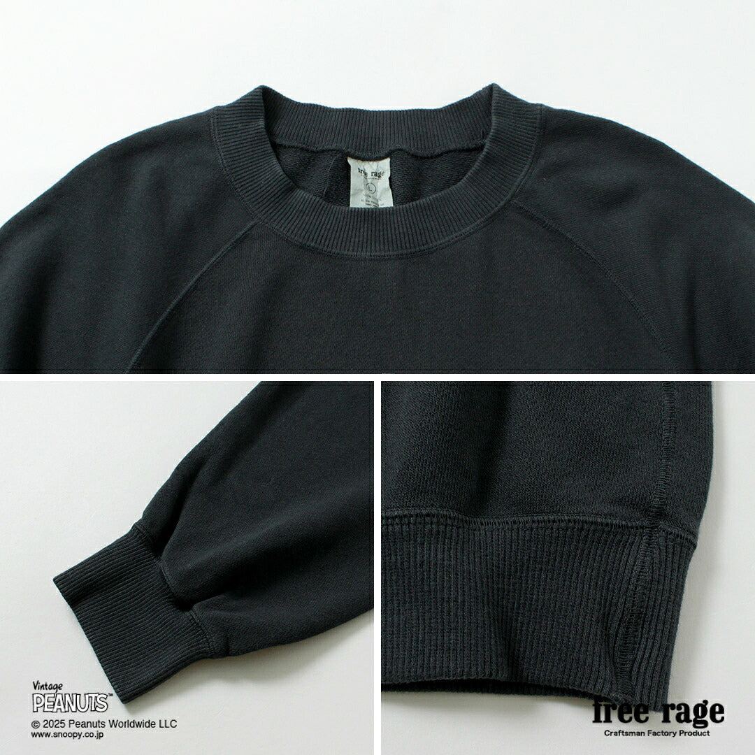 FREE RAGE / PEANUTS×free rage Sudadera raglán con estampado Red Baron