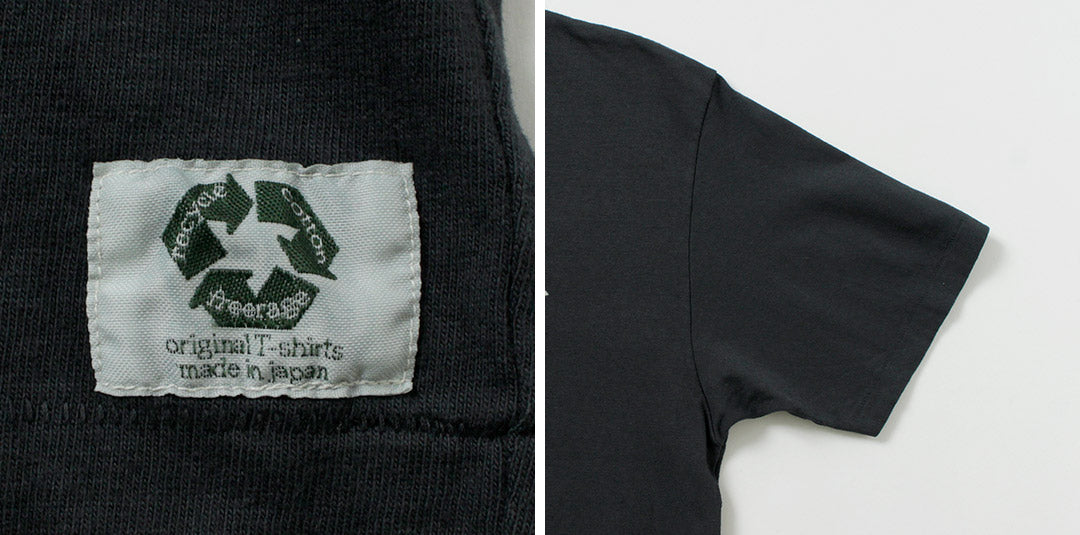 FREE RAGE / PEANUTS×free rage Charlie Brown Print Recycled Cotton Short Sleeve T-Shirt
