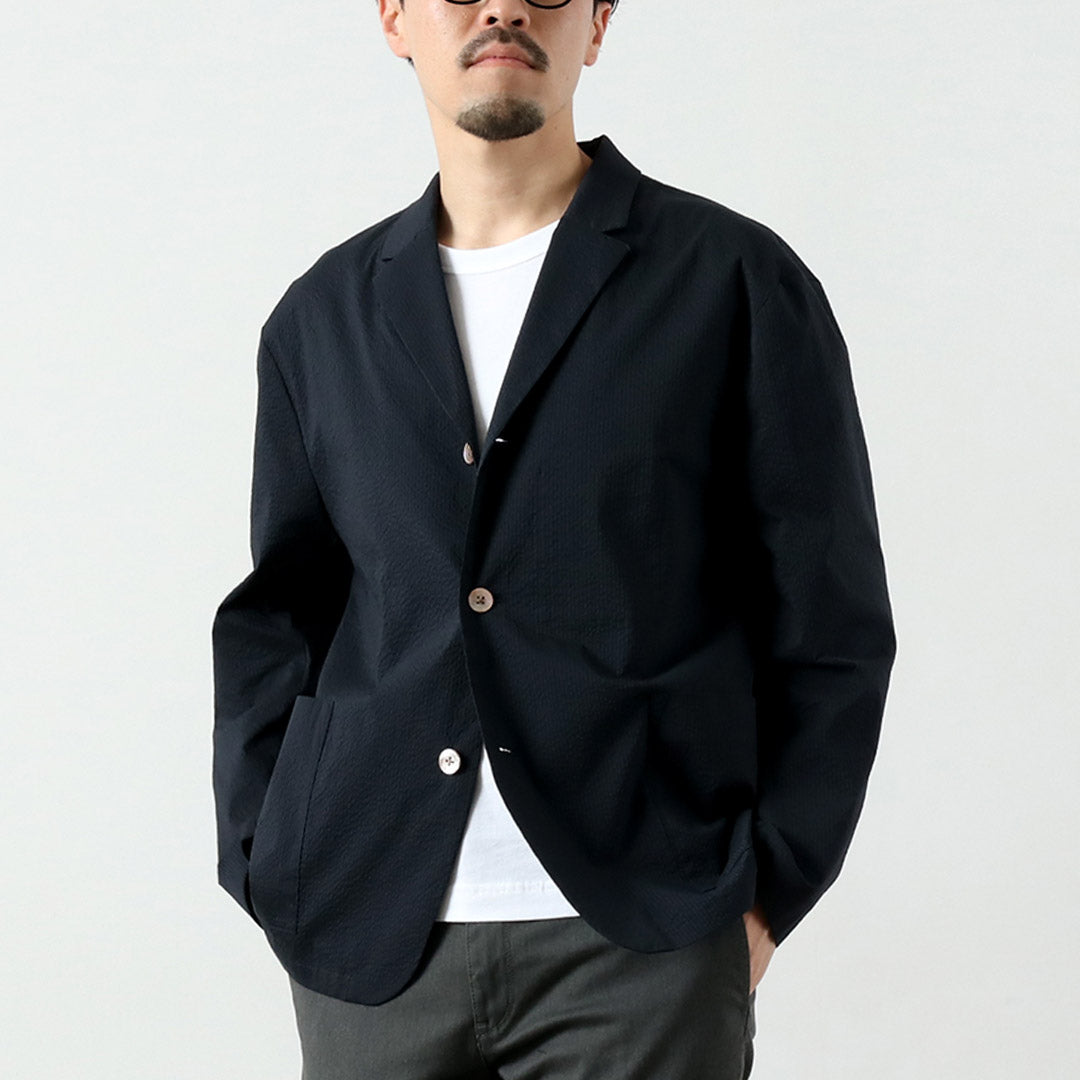 RE HECHO EN TOKIO JAPÓN / Chaqueta Coolmax Seersucker Tailored 3B