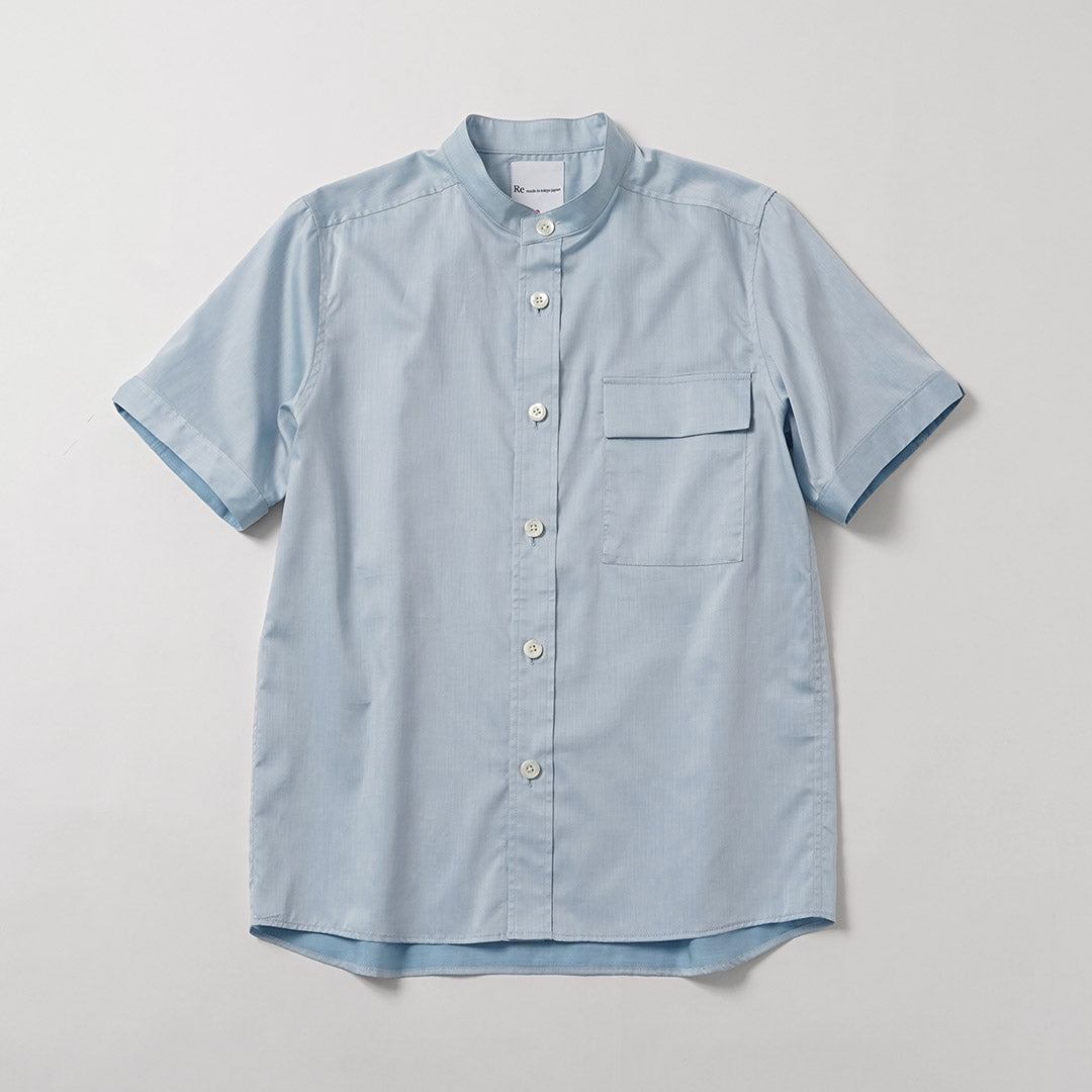 RE MADE IN TOKYO JAPAN / 200/2 Chambray Twill Short Sleeve CPO Shirt