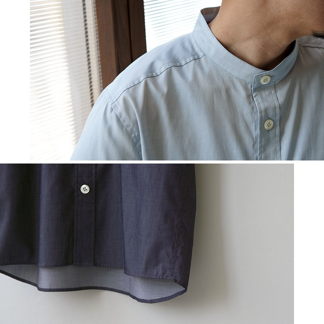 RE MADE IN TOKYO JAPAN / 200/2 Chambray Twill Short Sleeve CPO Shirt