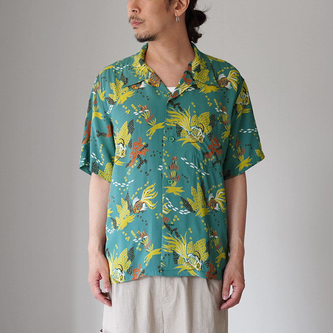 SUN SURF / Tropical Fish Hawaiian Shirt