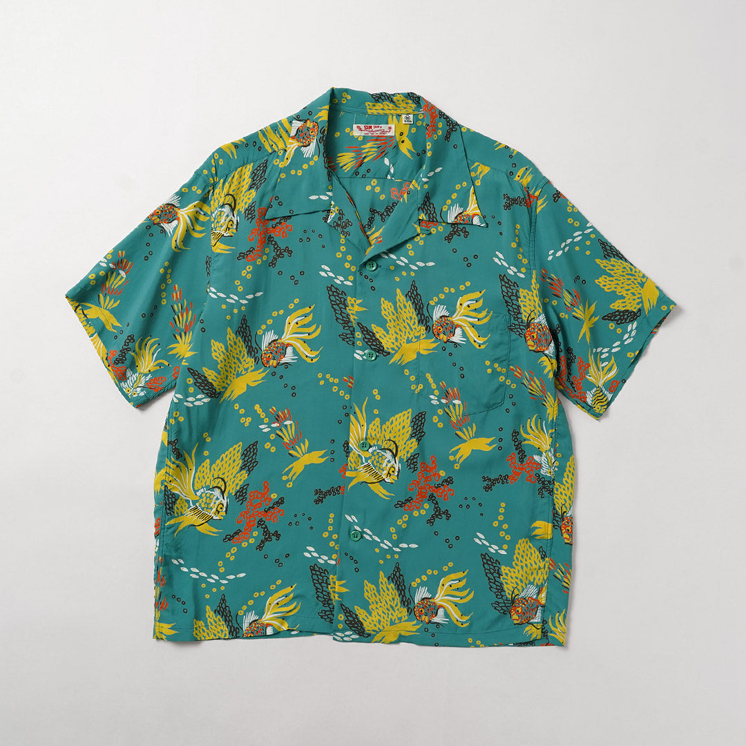 SUN SURF / Tropical Fish Hawaiian Shirt