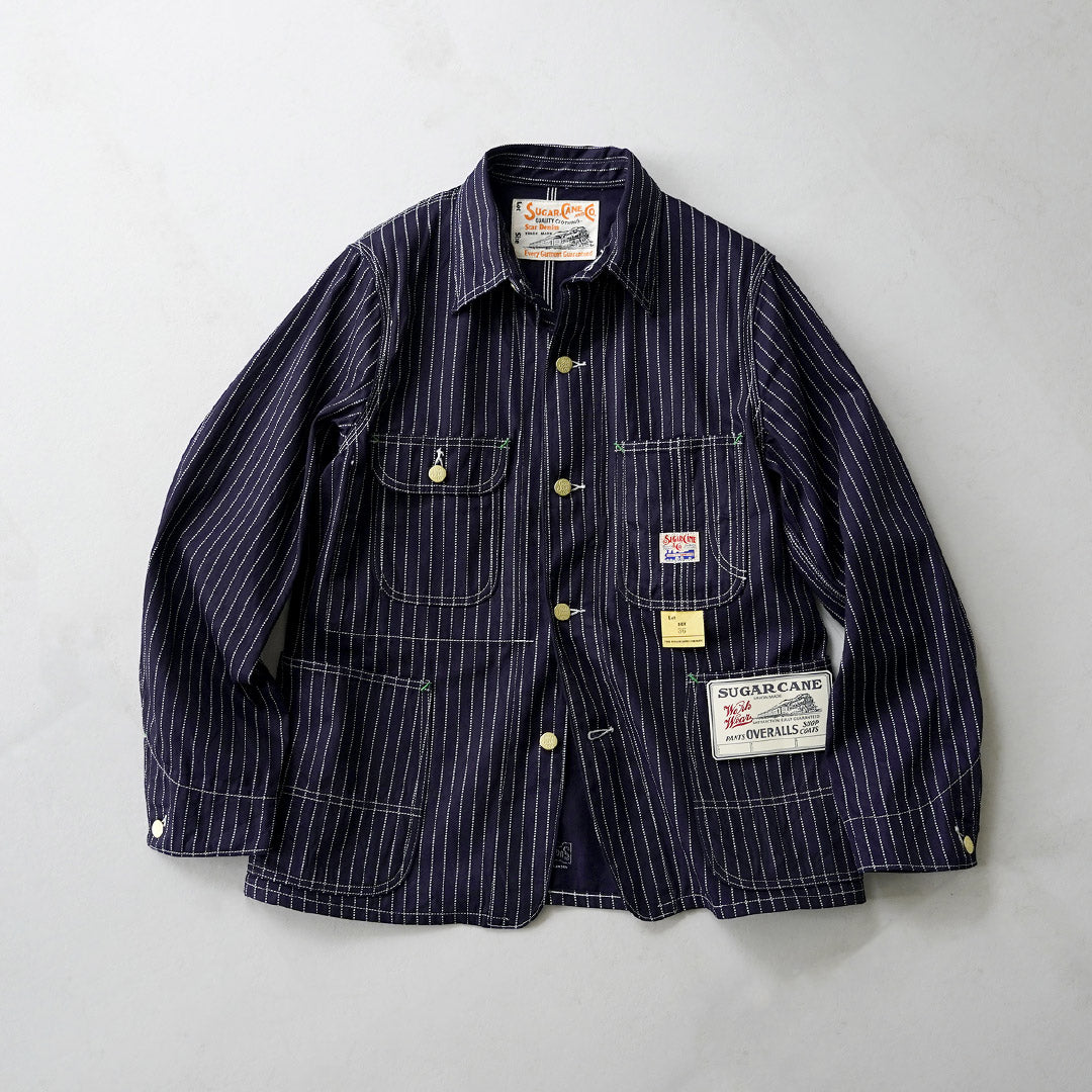 SUGAR CANE / 9oz. Wabash Stripe Work Coat
