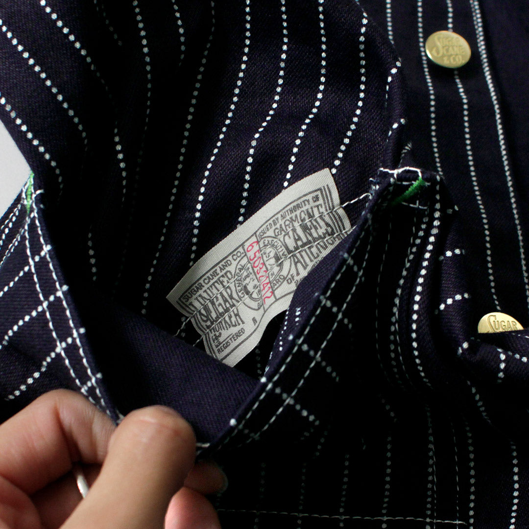 SUGAR CANE / 9oz. Wabash Stripe Work Coat