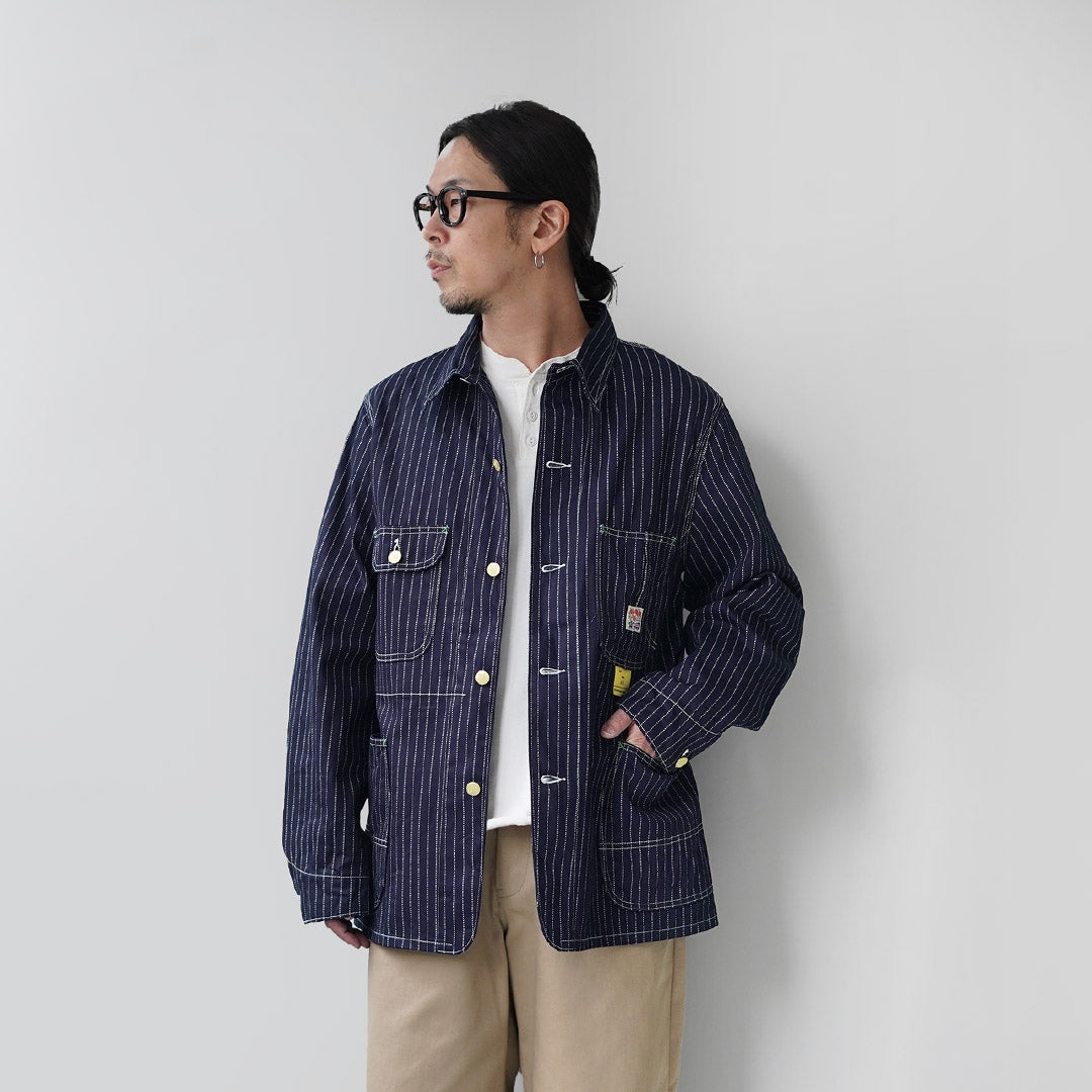 SUGAR CANE / 9oz. Wabash Stripe Work Coat