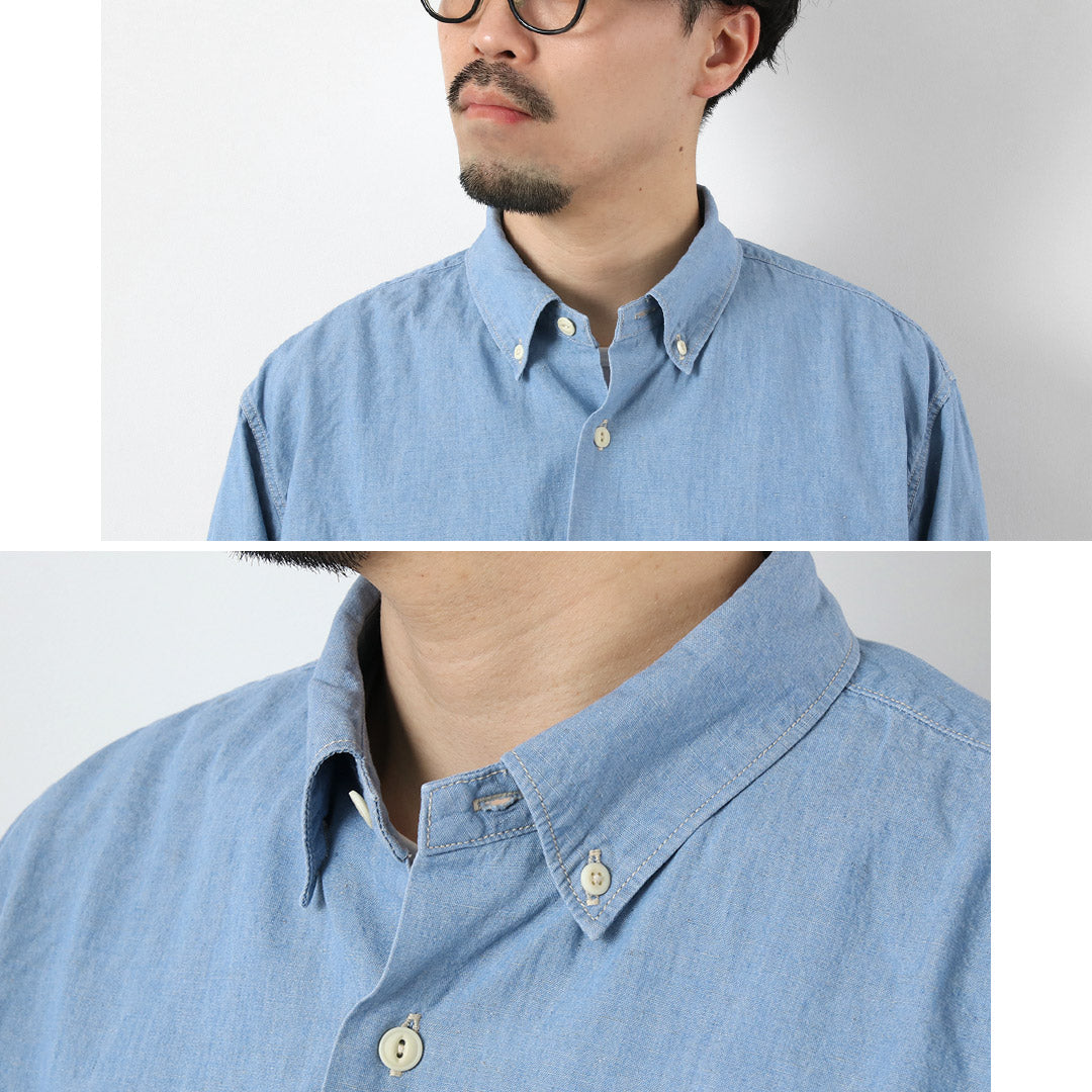 SEUVAS / Chambray Long Sleeve BD Shirt