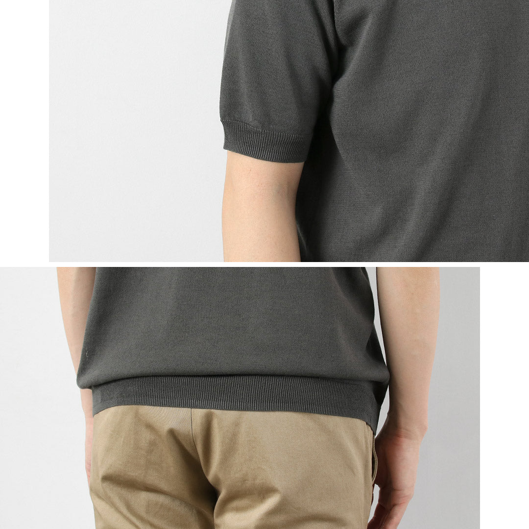 HARROWE HARROWE / 14G Camiseta de algodón con cuello ligeramente alto