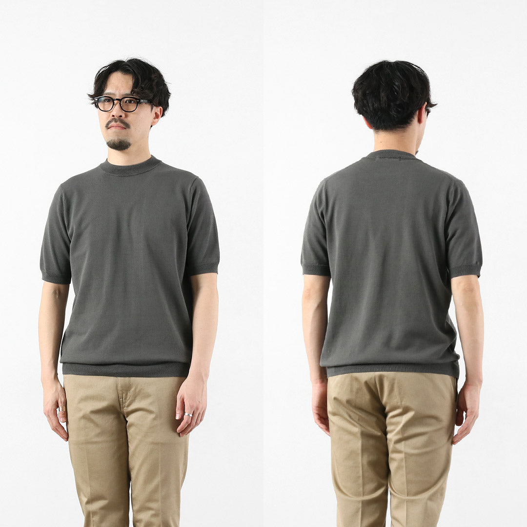 HARROWE HARROWE / 14G Camiseta de algodón con cuello ligeramente alto
