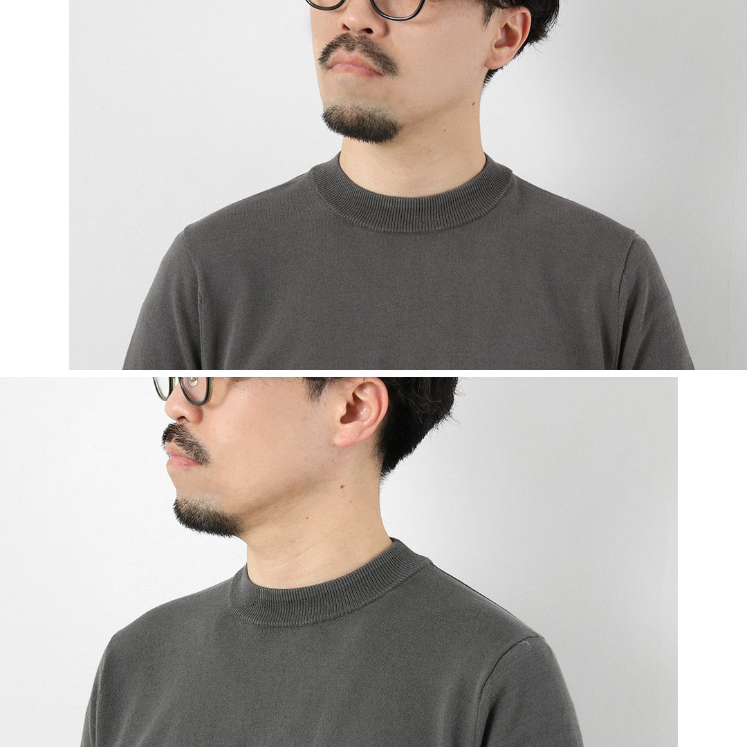 HARROWE HARROWE / 14G Camiseta de algodón con cuello ligeramente alto