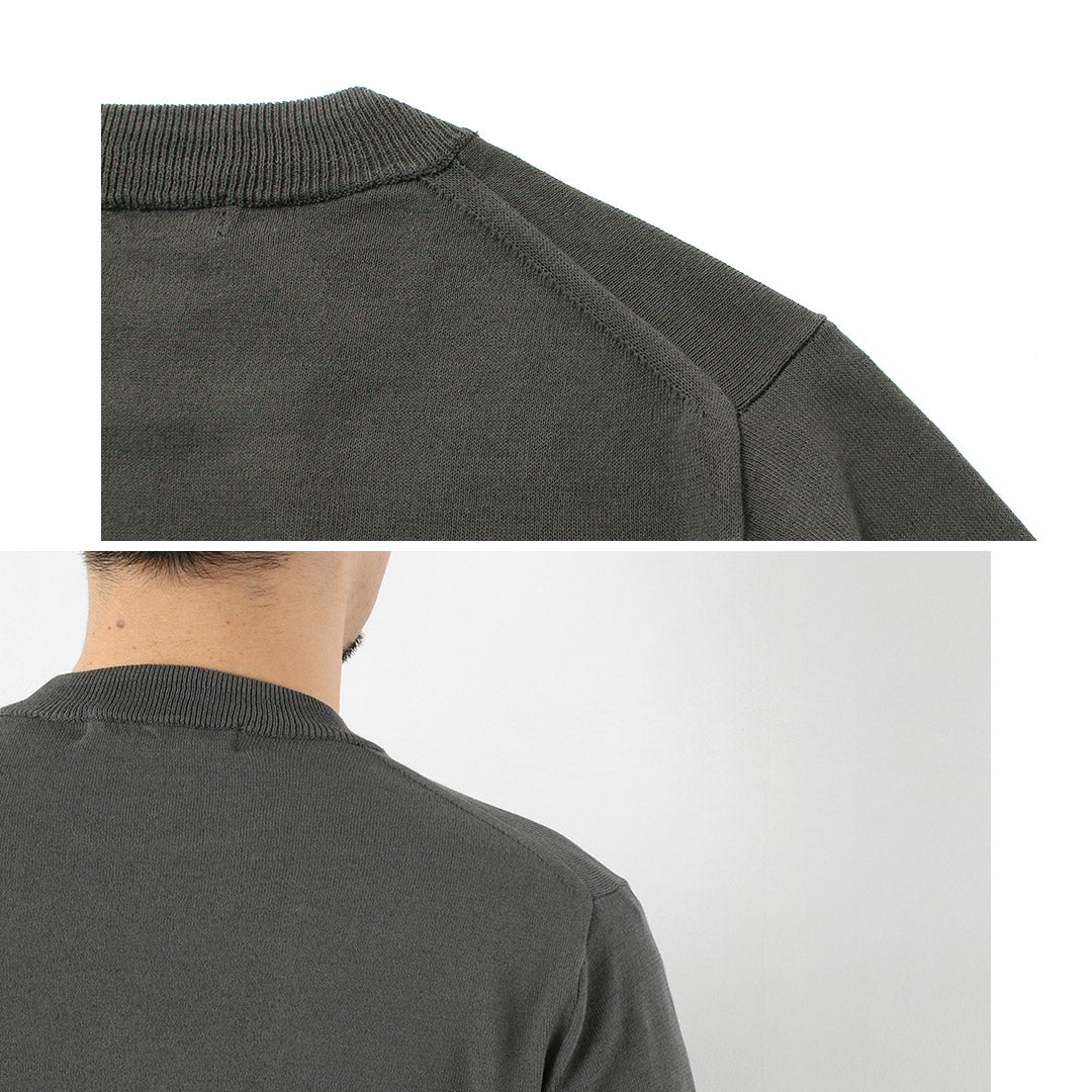 HARROWE HARROWE / 14G Camiseta de algodón con cuello ligeramente alto