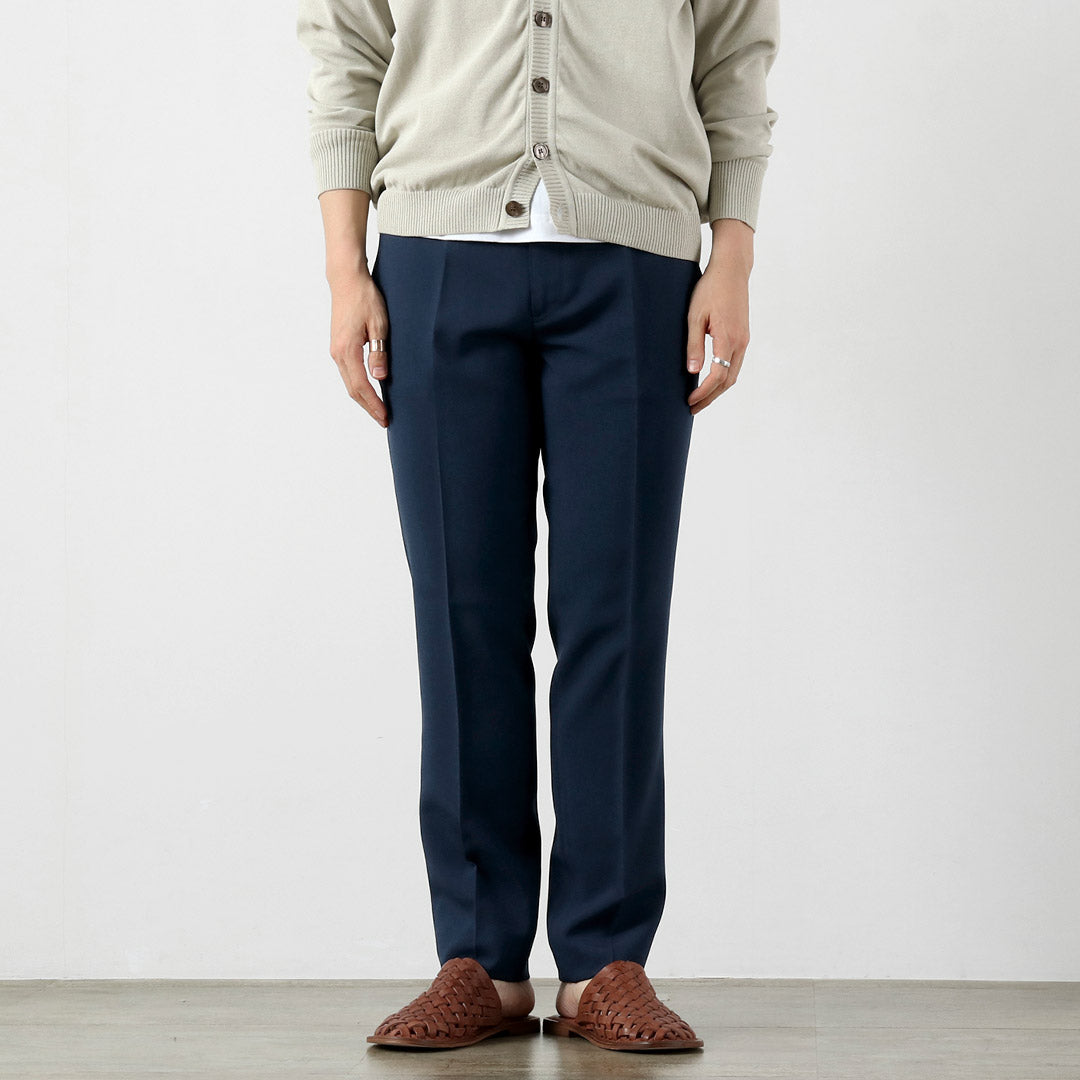Blue refabric / Summer Officer Tapered Trousers