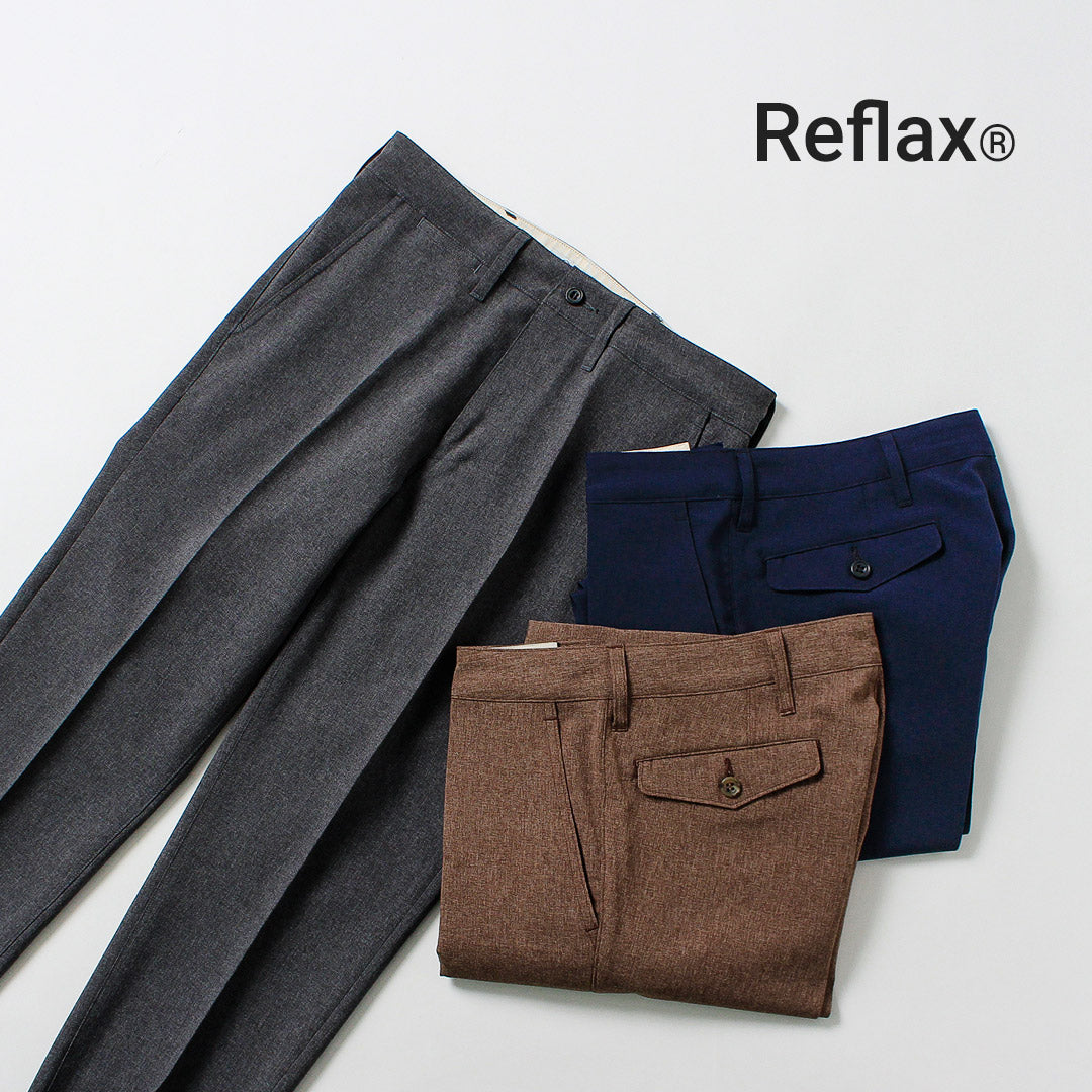 Blue refabric / Summer Officer Tapered Trousers