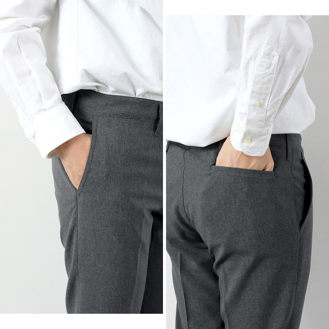 Blue refabric / Summer Officer Tapered Trousers