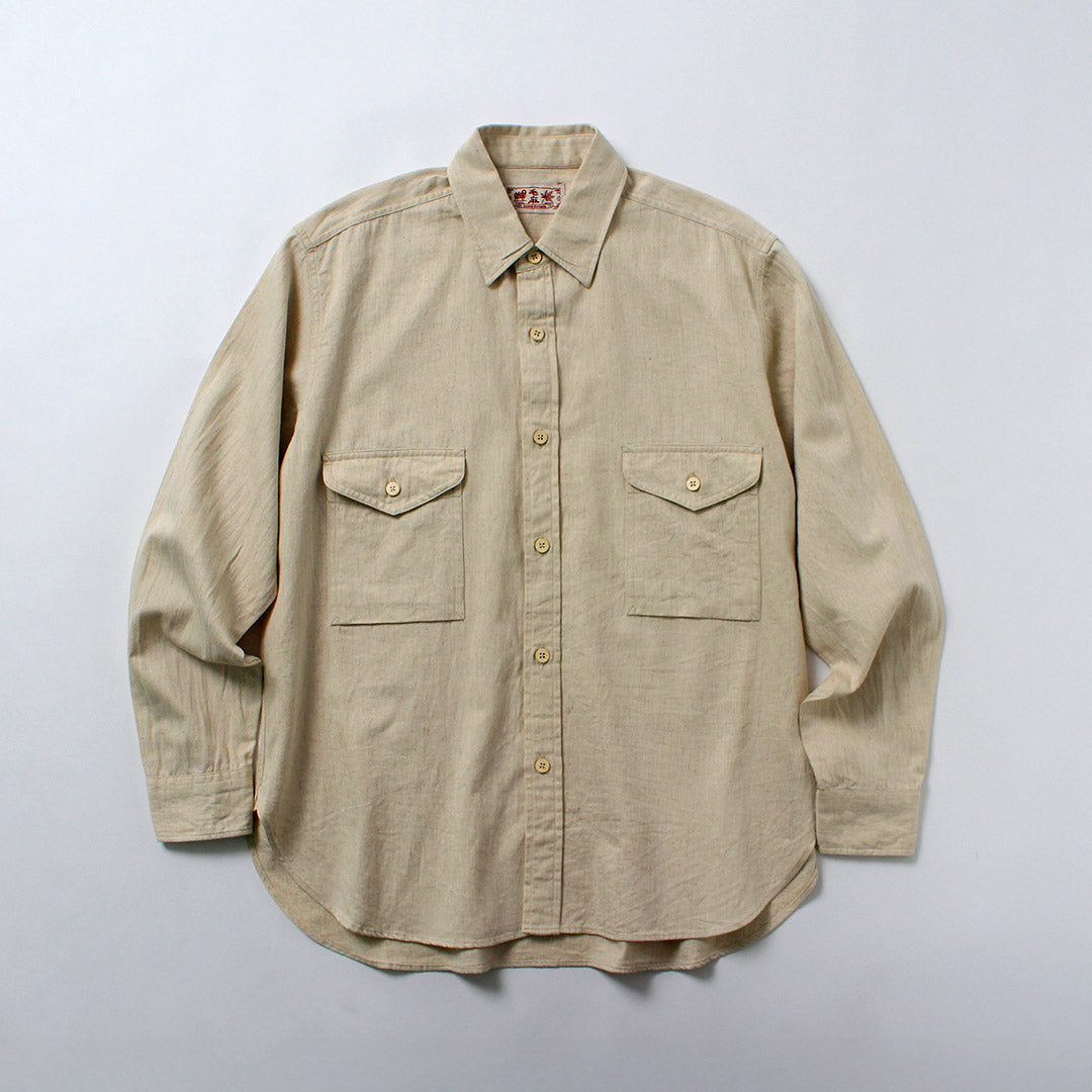 KEMA DESIGNS / Cotton Linen Farmer Shirt