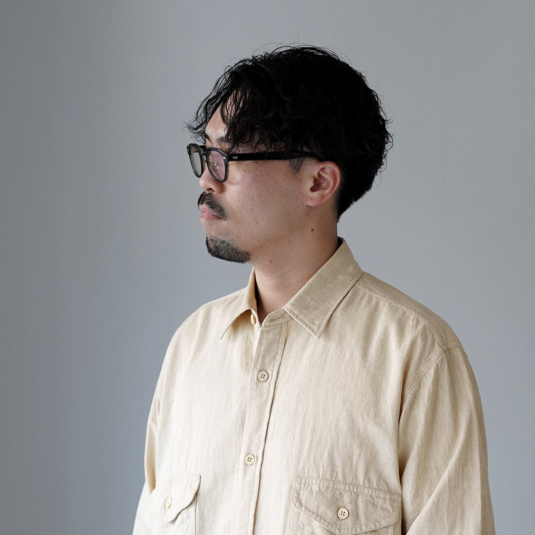 KEMA DESIGNS / Cotton Linen Farmer Shirt
