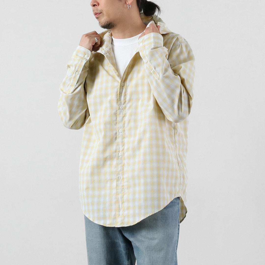 RAG / Ombre Check Hooded Shirt UV Cut