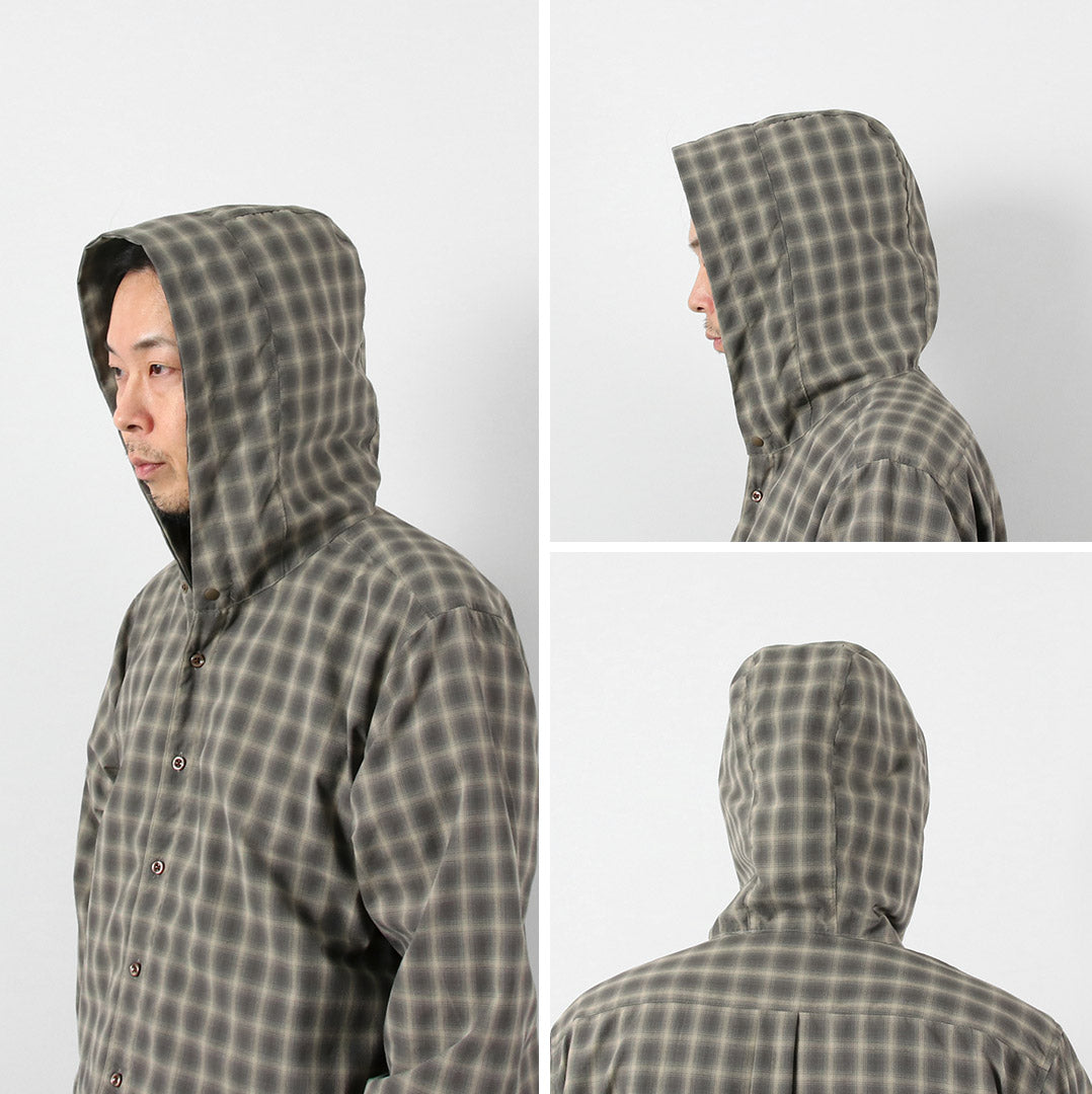 RAG / Ombre Check Hooded Shirt UV Cut