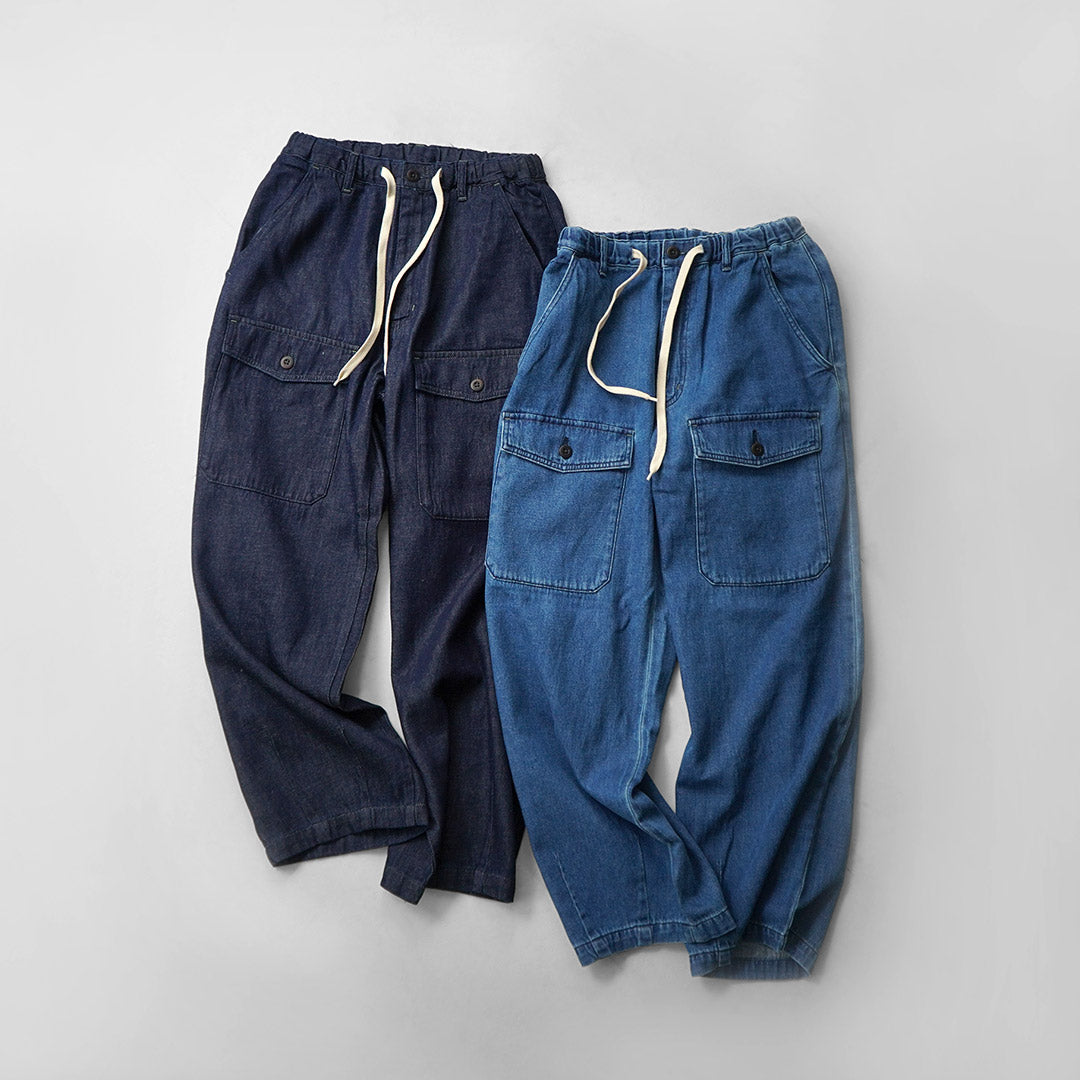 GOHEMP / 9oz Cotton-Hemp Front Pocket Modified Cargo Pants GOHEMP × KEMA DESIGNS