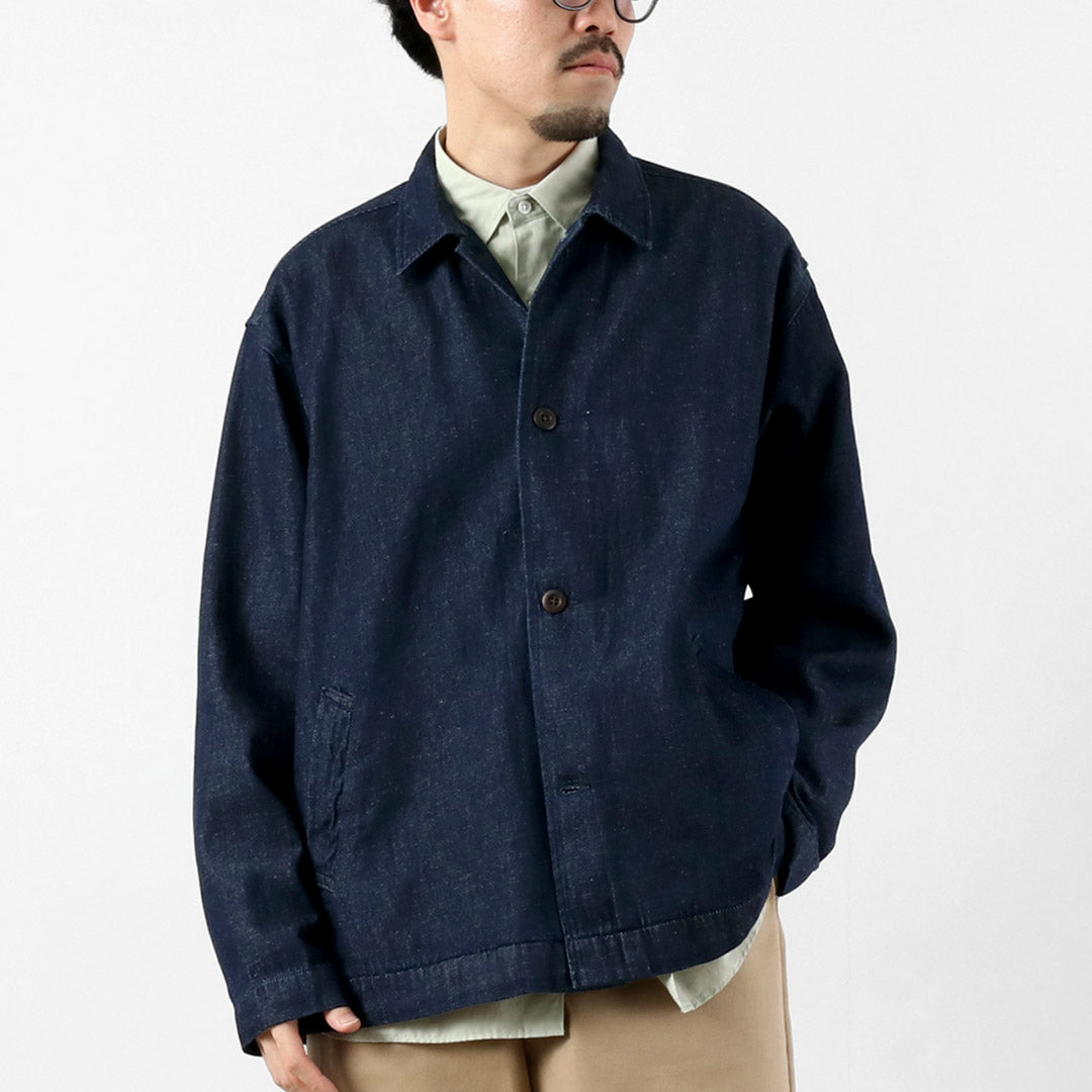 GOHEMP / Commande spéciale Manteau surchemise en denim de chanvre et coton 9oz GOHEMP × KEMA DESIGNS