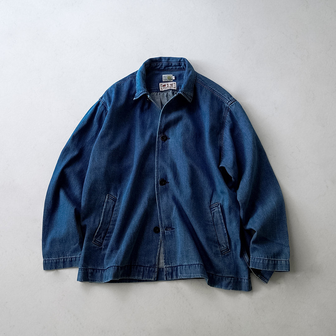 GOHEMP / Commande spéciale Manteau surchemise en denim de chanvre et coton 9oz GOHEMP × KEMA DESIGNS