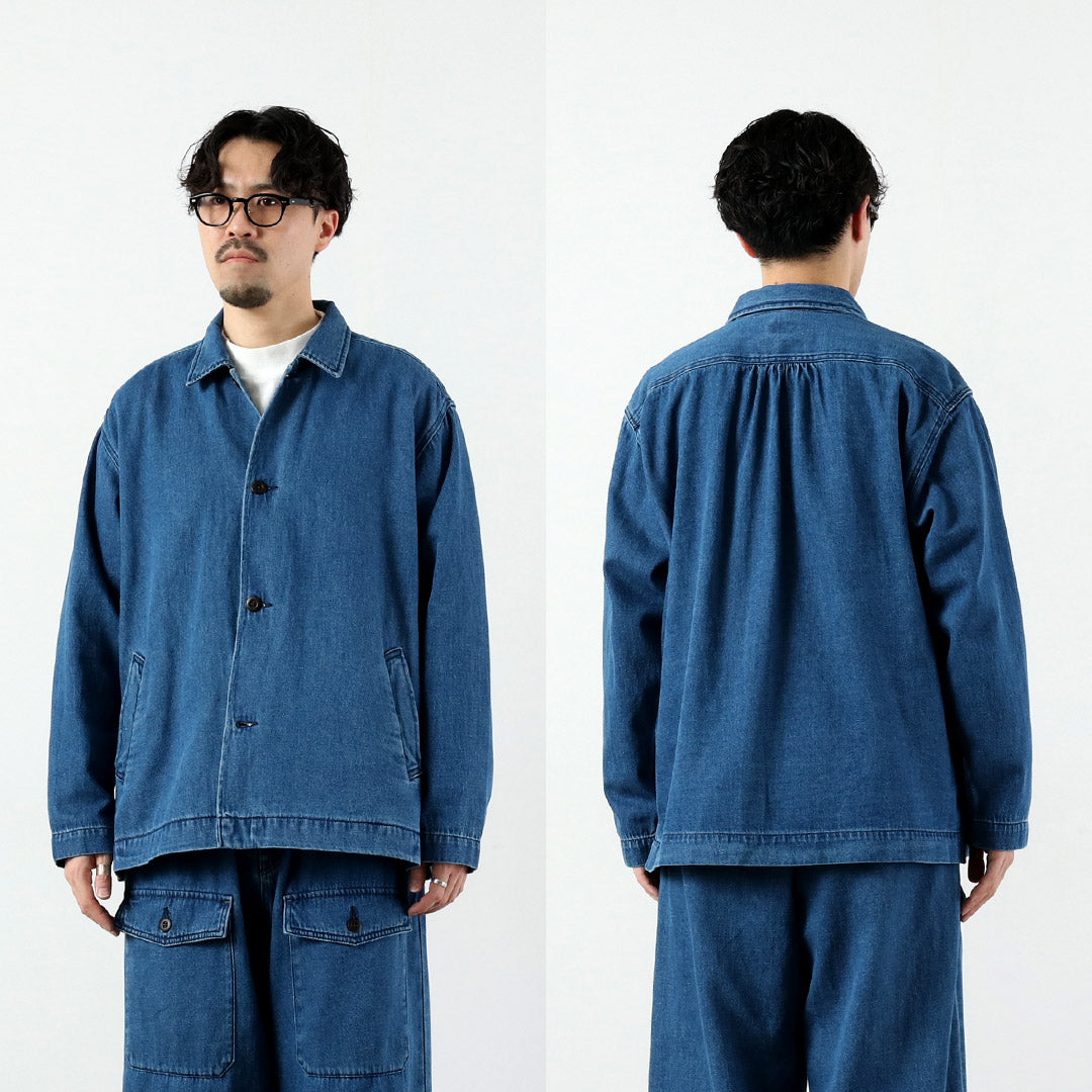 GOHEMP / Commande spéciale Manteau surchemise en denim de chanvre et coton 9oz GOHEMP × KEMA DESIGNS