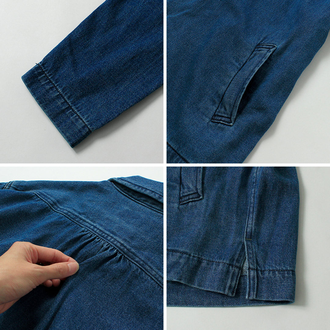 GOHEMP / Commande spéciale Manteau surchemise en denim de chanvre et coton 9oz GOHEMP × KEMA DESIGNS