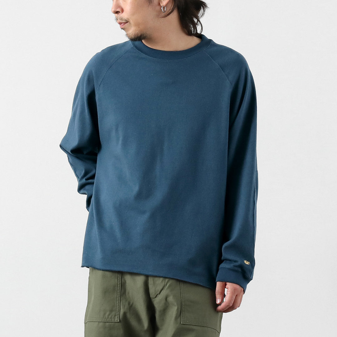 GOHEMP / T-shirt exclusif à manches longues et ourlet rond en coton de chanvre 10 oz GOHEMP × KEMA DESIGNS T-shirt