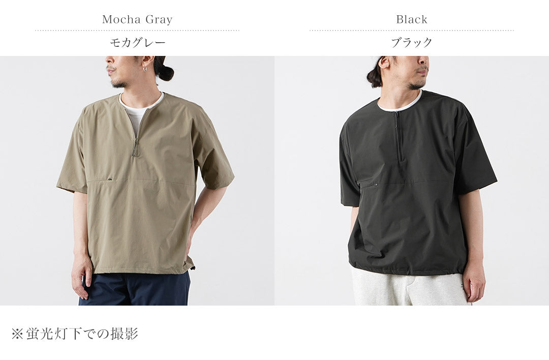 RAG / Half-Zip Short Sleeve Pullover T-Shirt