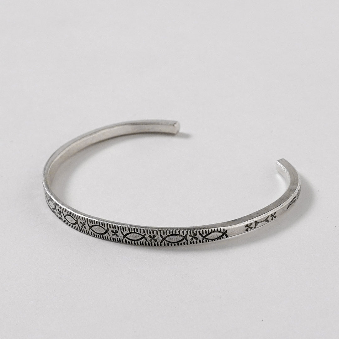 phaduA / Karen Silver Half-Circle Bangle