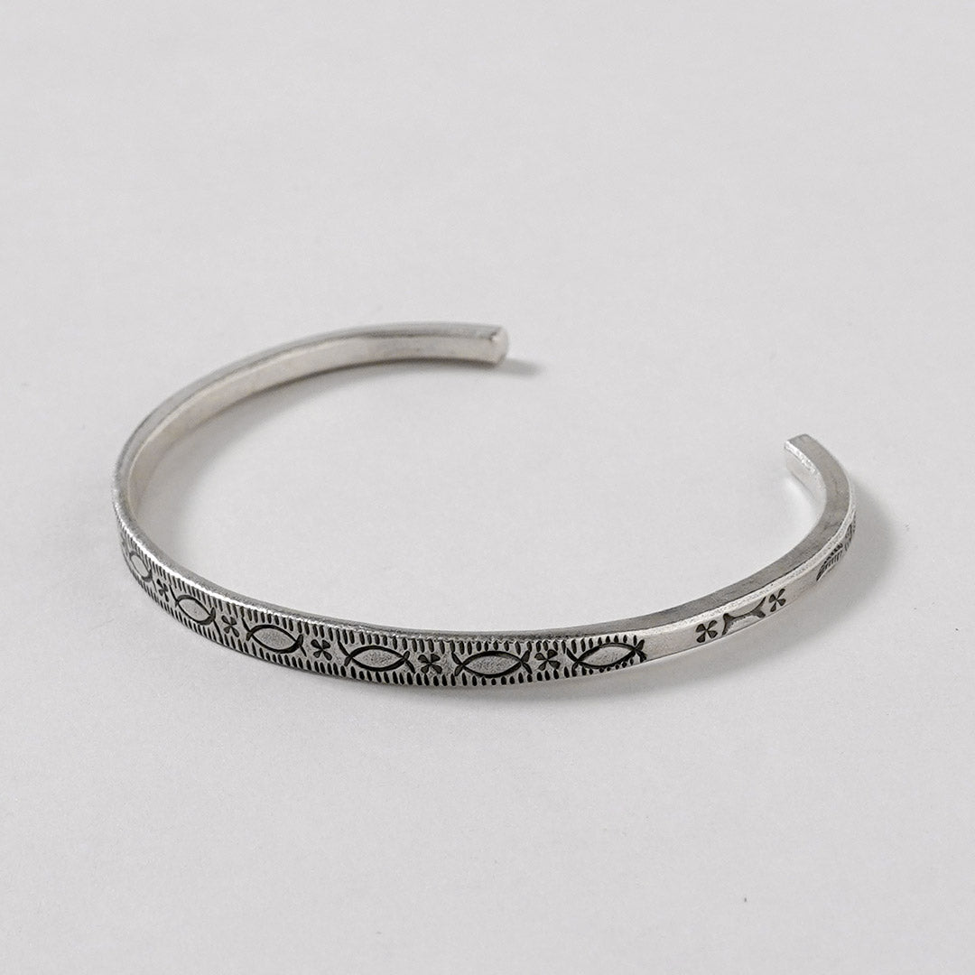 phaduA / Karen Silver Half-Circle Bangle