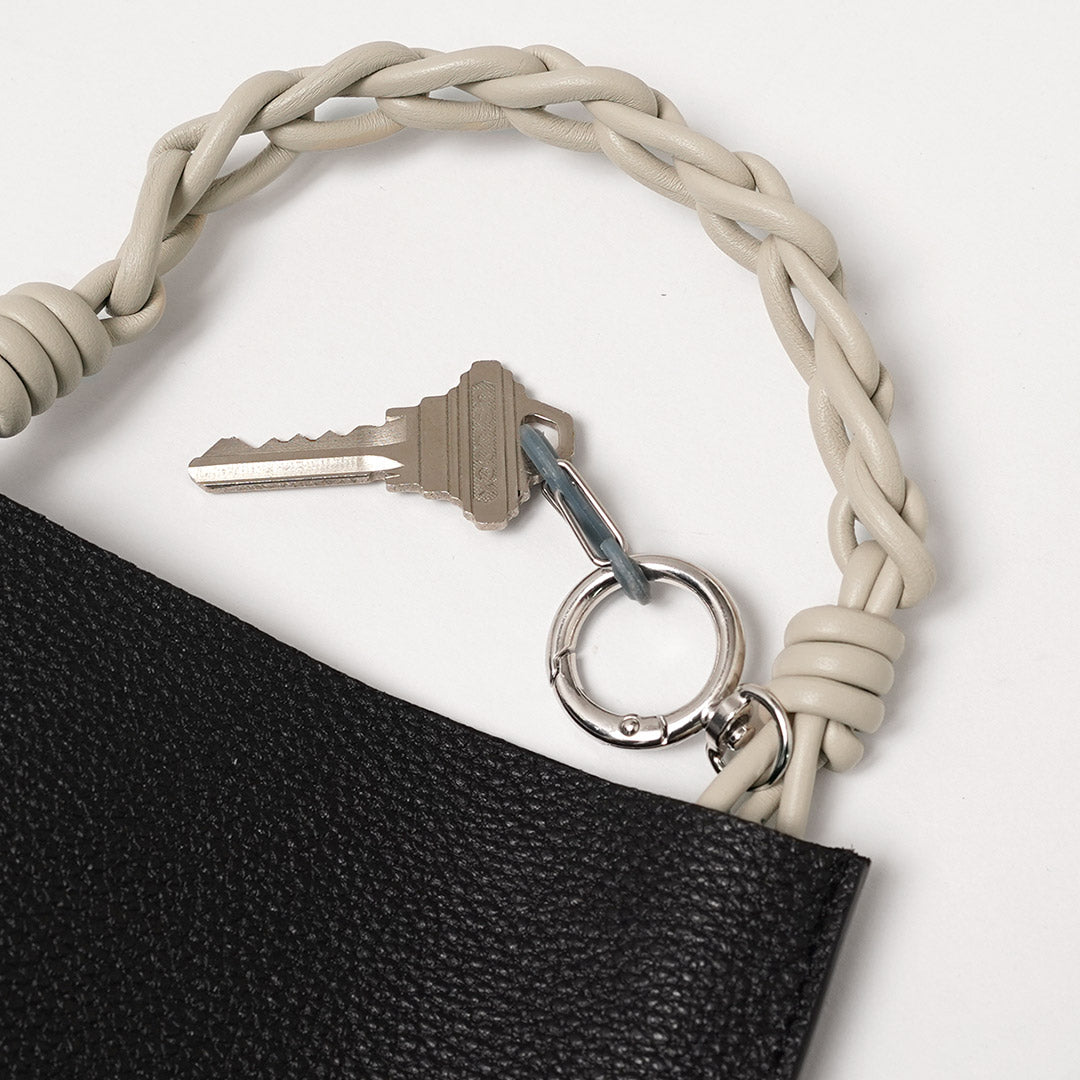SENTI / Shrunken Leather Chain-Handle Mini Handbag
