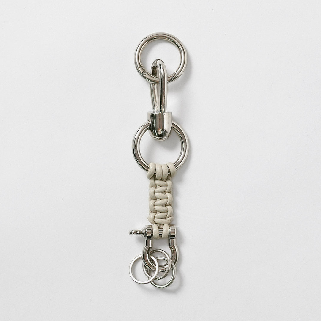 SENTI / Porte-clés tressé en cuir